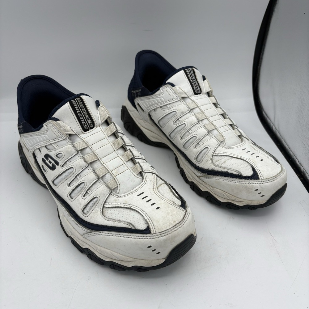 Skechers Slip-Ins Shoes Mens Size 10.5 After Burn‎ Grill Captain Sneakers White